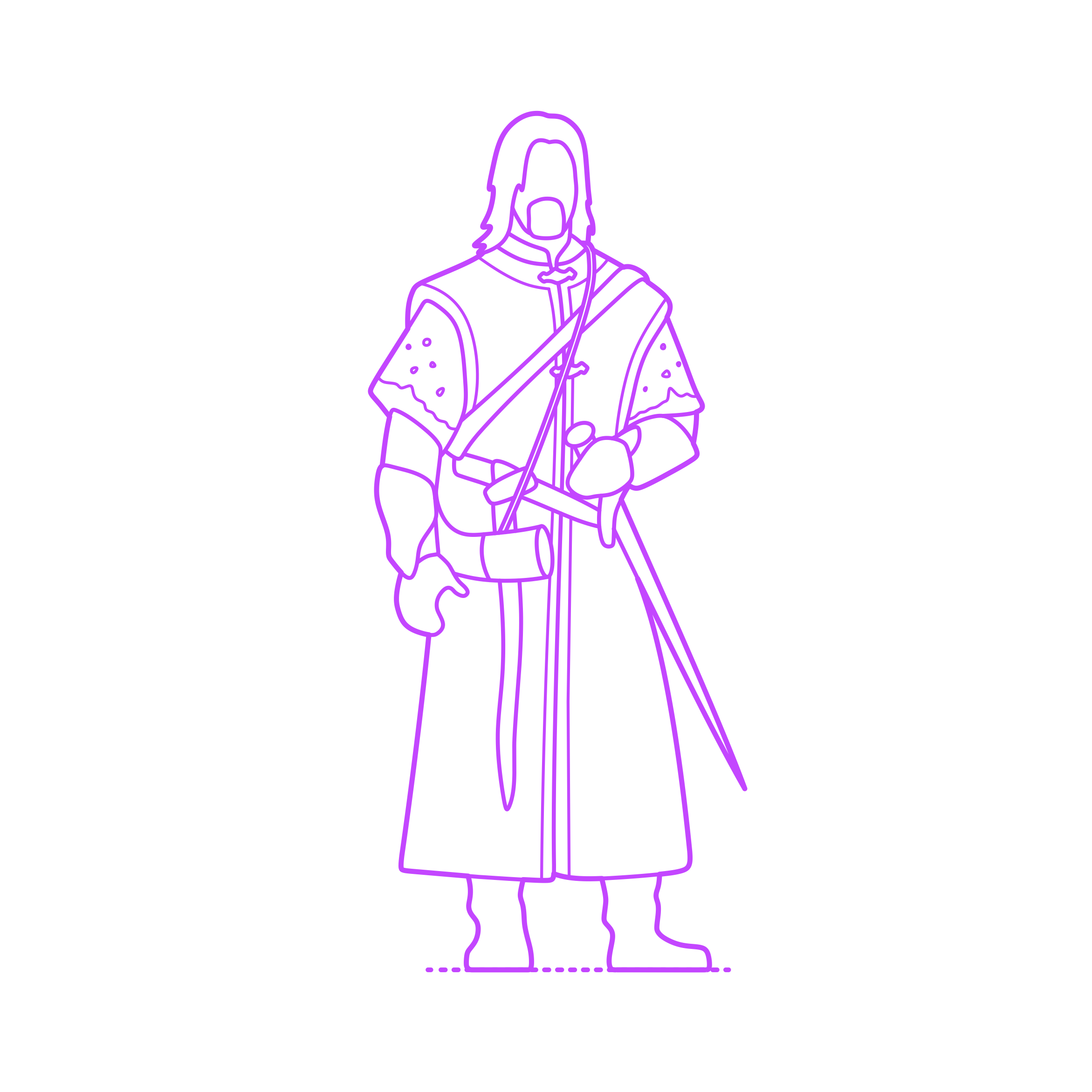 Pop Culture Lord Of The Rings Boromir Outline Icon Svg Set Free Vectors